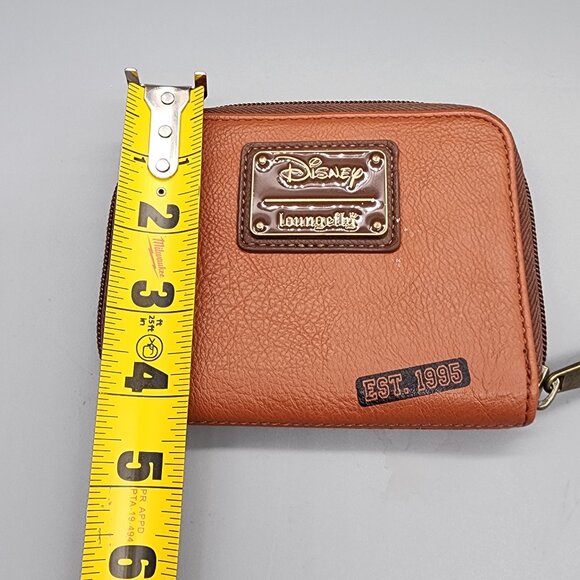 Disney Loungefly Toy Story Brown Zip Wallet Bo Peep Woody Buzz Lightyear Patch - Picture 5 of 7